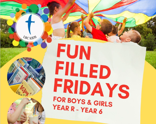 Fun Filled Fridays - Kids Club at Lyndhurst Baptist Church - Banner